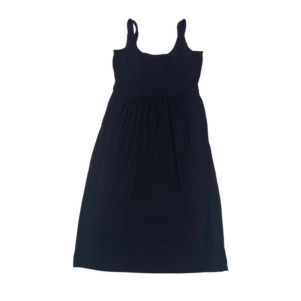 Daily Ritual Women Black EcoVero Viscose Sleeveless Midi Dress Size M B097B3NTQP